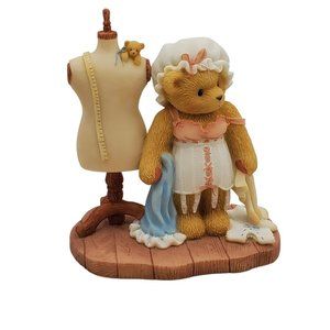 Cherished Teddies Sarah Girl Playing Dress Up Ltd Ed‎ 308676 Figurine Seamstress